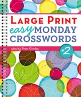 Large Print Easy Monday Crosswords  #2