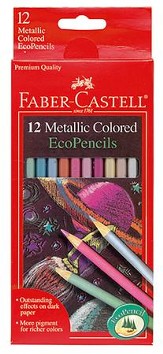 Metallic Colored EcoPencils, Pack of 12