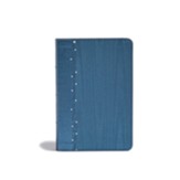 CSB On-The-Go Bible, Slate Blue Imitation Leather
