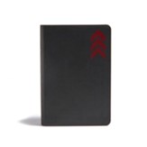 KJV On-the-Go Bible--soft leather-look, charcoal