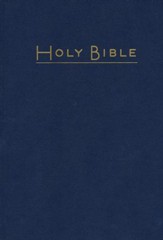 CEB Pew Bible Large Print Navy  - Slightly Imperfect
