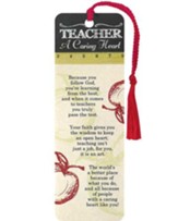 Teacher, A Caring Heart Bookmark