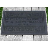As for Me and My House, Door Mat, Grey