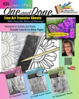 One and Done 3-Pack, Line Art Transfer Sheets