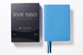 RVR60 Giant-Print Ultrathin Bible, Premier Collection--goatskin leather, blue
