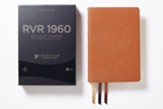 RVR60 Giant-Print Ultrathin Bible, Premier Collection--goatskin leather, caramel