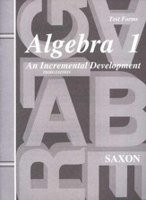 Saxon Algebra 1, Test Forms