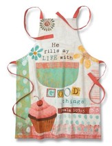 He Fills My Life With Good Things (Psalm 103:5), Cotton Apron