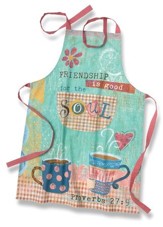 Friendship Is Good For The Soul  (Proverbs 27:9), Cotton Apron