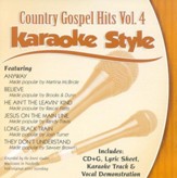 Country Gospel Hits, Volume 4, Karaoke Style CD