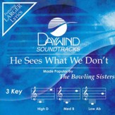 He Sees What We Don't, Accompaniment CD