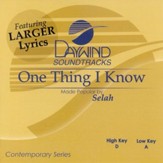 One Thing I Know, Accompaniment CD