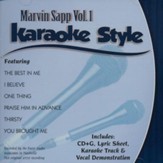 Marvin Sapp Volume 1, Karaoke Style CD