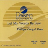 Let My Words Be Few, Accompaniment CD