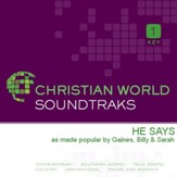 He Says [Music Download]