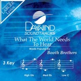 What The World Needs To Hear [Music Download]