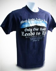 Only One Road Shirt, Blue, Medium