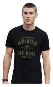 Armor Of God Camo Shirt, Black, Medium