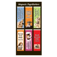 Magnetic Bookmarks, Set of 6, Puppies Assortment I