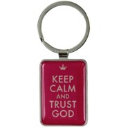 Keep Calm and Trust God Keyring
