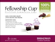 Fellowship Cup Prefilled Communion Cups, Box of 6