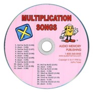 Audio Memory Multiplication Songs CD Only