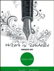 Writers in Residence Volume 1 Answer Key