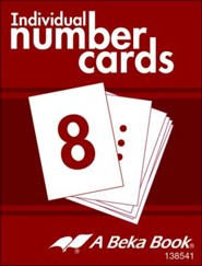 Abeka K4 Individual Number Cards (100 cards; 10 Student  Sets)