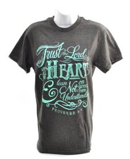 Trust In the Lord With All Your Heart Shirt, Gray,  Large