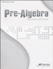 Abeka Pre-Algebra Quizzes and Tests