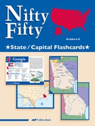 Abeka Nifty Fifty: State and Capital Flash Cards--Grades 4  to 8
