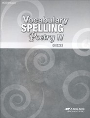 Abeka Vocabulary, Spelling, & Poetry IV Quizzes
