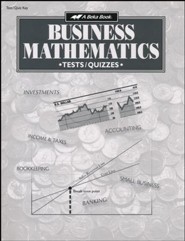 Abeka Business Mathematics Tests, Quizzes & Speed Drills Key