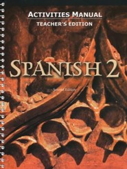 BJU Press Spanish 2 Student Activities Manual, Teacher's Edition (Second Edition)