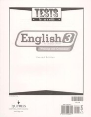 BJU Press English 3: Writing and Grammar Tests, Second Edition