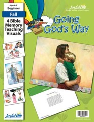 Going God's Way Beginner (ages 4 & 5) Bible Memory Verse Visuals