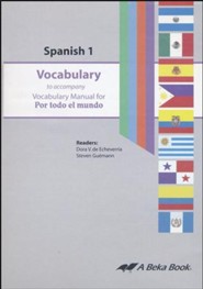 Abeka Por todo el mundo Spanish Year 1 Vocabulary Audio CD