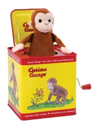 curious george wooden car