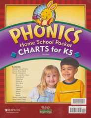 BJU Press K5 Beginnings, Phonics Charts Homeschool Packet (3rd Edition)
