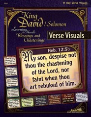 King David/Solomon: Learning to Handle Blessings and  Chastenings Adult Bible Study Key Verse Visuals