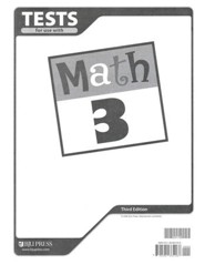 BJU Press Math Grade 3 Tests, Third Edition