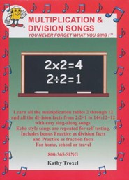 Audio Memory Multiplication and Division Songs DVD