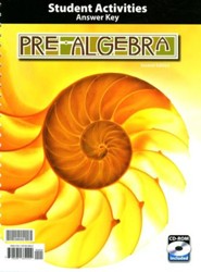 BJU Press Pre-Algebra Grade 8 Activity Manual Answer Key Second Edition