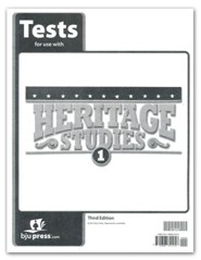 BJU Press Heritage Studies Tests, Grade 1, 3rd Edition