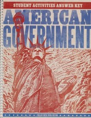 BJU Press American Government Student Activity Answer Key, 3rd Edition