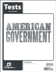 BJU Press American Government Grade 12 Tests (3rd Edition)