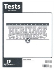 BJU Press Heritage Studies 2 Tests (3rd Edition)