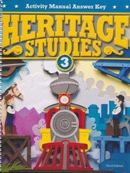 BJU Press Heritage Studies Grade 3 Student Activities Key (3rd Edition)