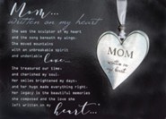 Mom Heart Ornament and Framed Poem