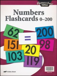Abeka Homeschool Numbers Flashcards 0-200